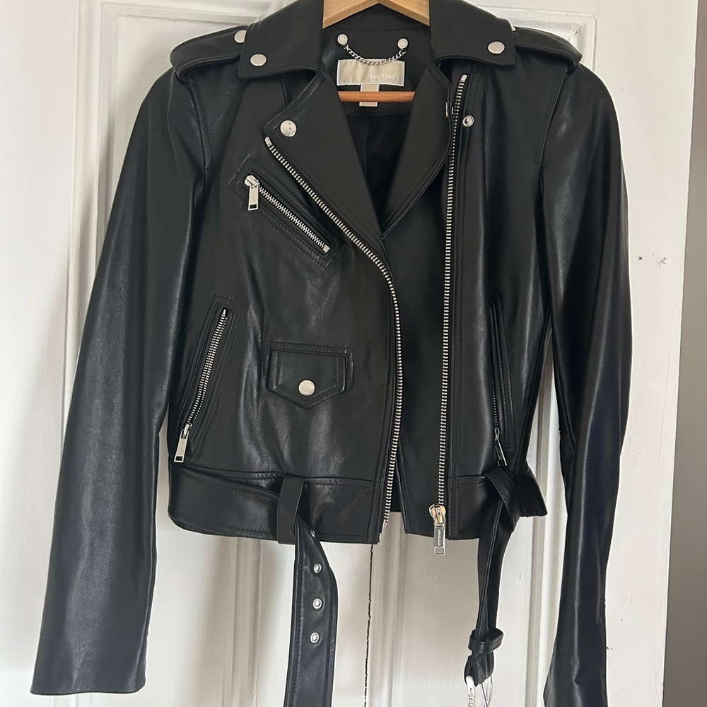 Michael Kors Black Leather Jacket